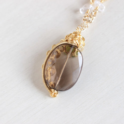 Smoky-quartz necklace 第6張的照片