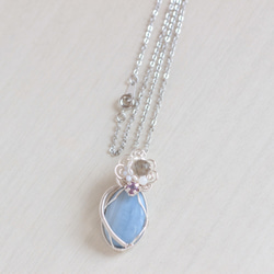Blue-Opal necklace 第2張的照片