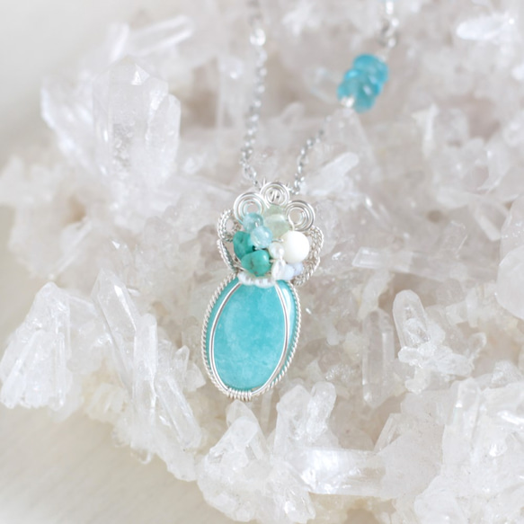 Amazonite necklace 第1張的照片