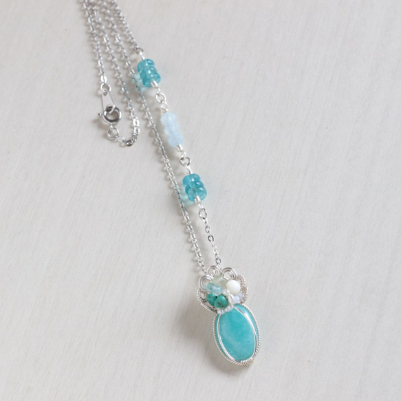 Amazonite necklace 第2張的照片