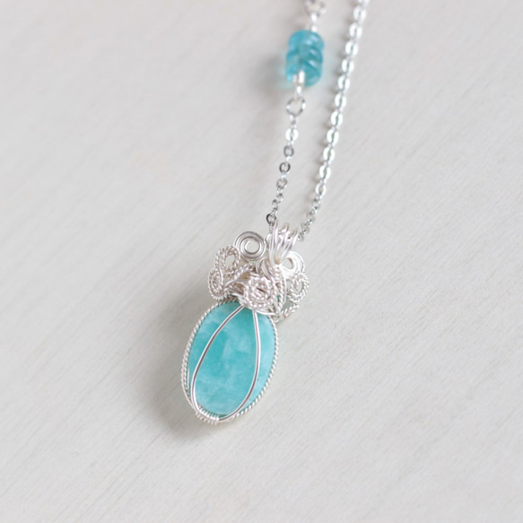 Amazonite necklace 第4張的照片