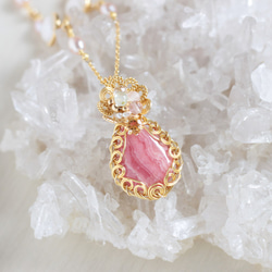 Rhodochrosite(Incarose) necklace 第1張的照片