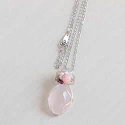 Rose Quartz necklace 第2張的照片