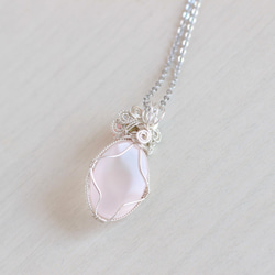 Rose Quartz necklace 第4張的照片