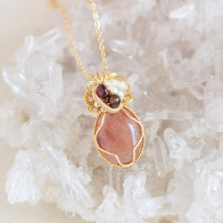 Red-Rutilelated quartz necklace 第1張的照片