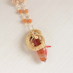 carnelian necklace 第4張的照片