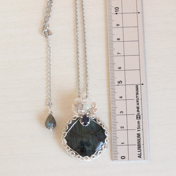 Labradorite necklace 第3張的照片