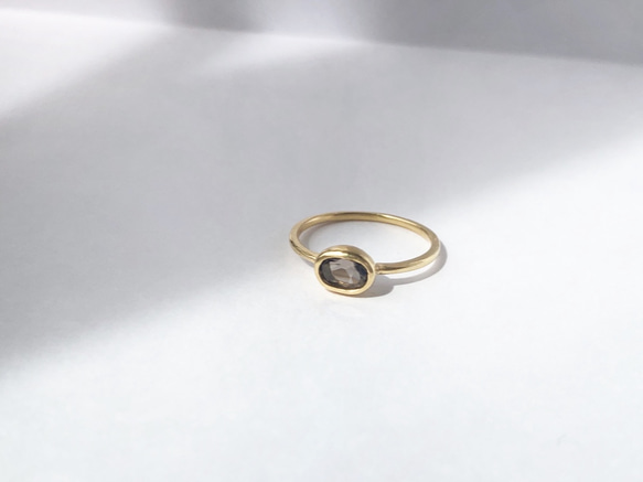 moon ring no.3( スモーキークォーツ ) 1枚目の画像