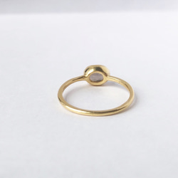 moon ring no.3( スモーキークォーツ ) 4枚目の画像