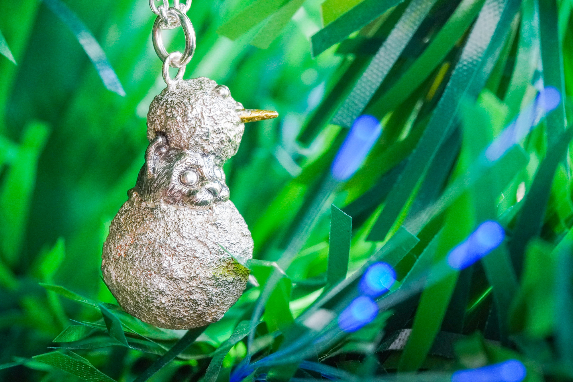 スノーキャット　クリスマス　冬季限定　シルバーネックレス