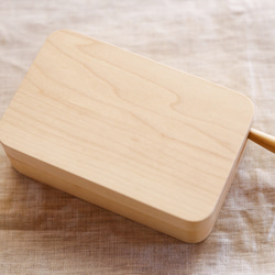 木のバターケース(メープル材・バターナイフ付き) 4枚目の画像