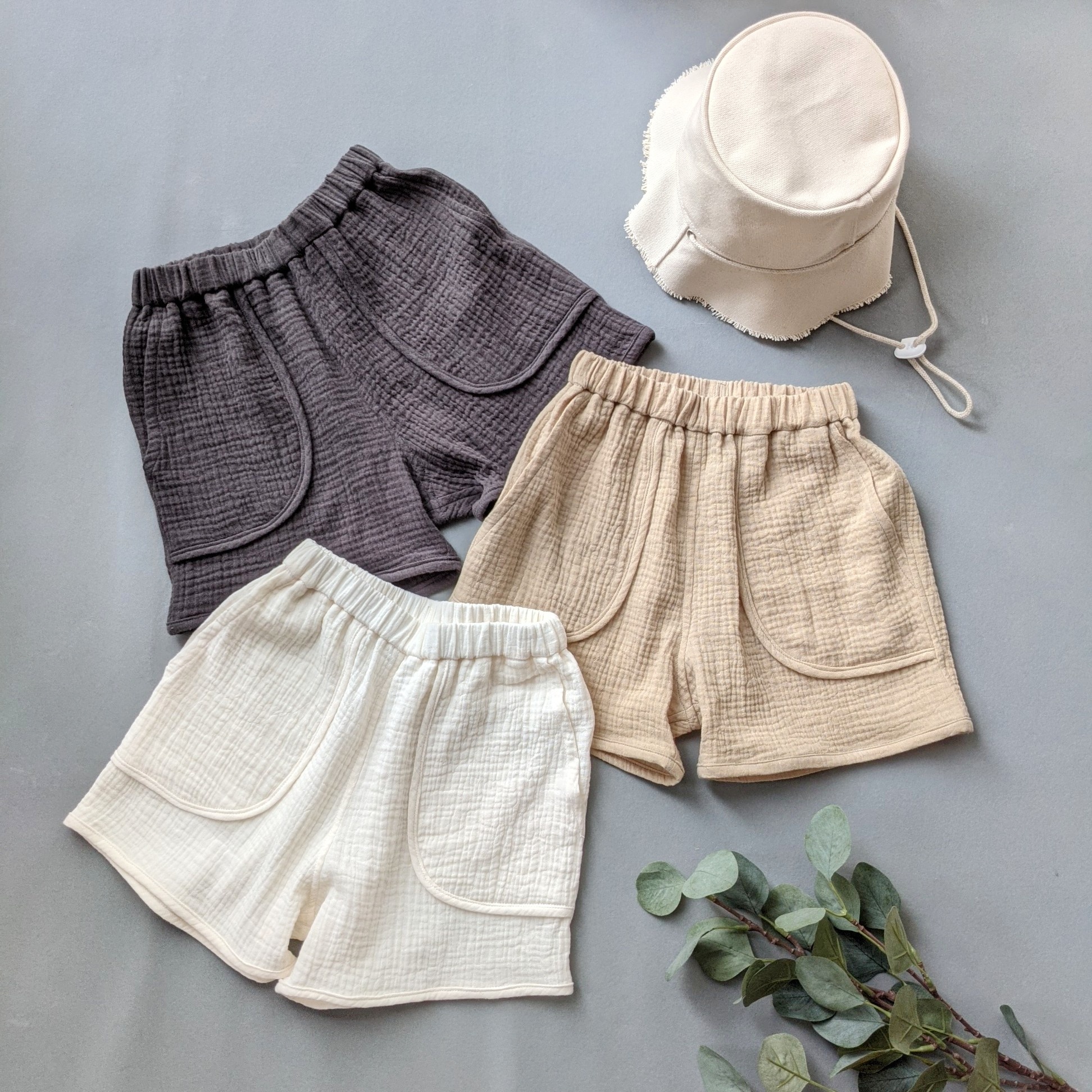ちろちゃん様　ダブルガーゼ　ショートパンツ ふわぽこダブルガーゼショートパンツ 子供服 iloinen 通販