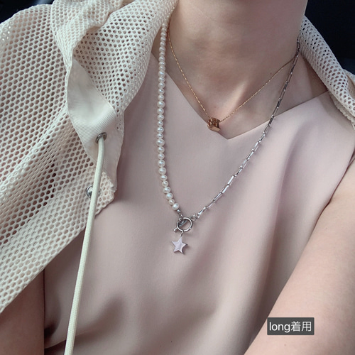 ✨️本真珠 ✨️ネックレス ホワイト✨️金具　シルバーです♡お値下げしました♡ パールネックレス レディース スワロフスキーパールネックレス