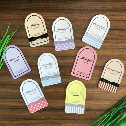 ☆オーダー専用☆手ピカジェル用ラベル＋タッセル付き伸びるリール