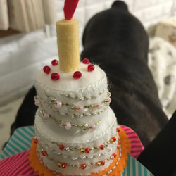 【再販】犬用お誕生日飾り（受注製作） 3枚目の画像
