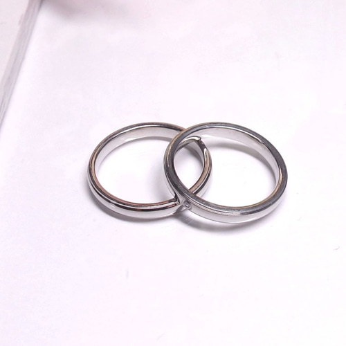 ペアリング ステンレス 結婚指輪 刻印無料 ピンクゴールド