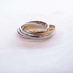 【北欧スタイルリング】3 rings in a series  指輪 ステンレス316L  刻印対応〈1組〉 4枚目の画像