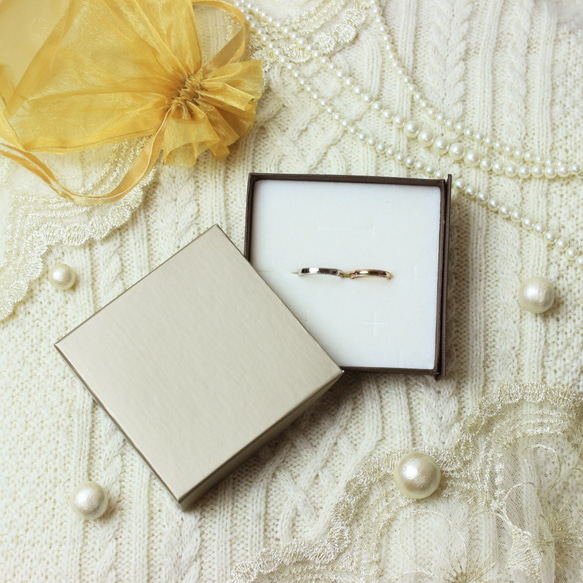 北欧スタイルのペアリング シンプル ネーム刻印 結婚指輪...T 5枚目の画像
