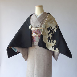 飛鼠 KIMONO Haori（萩青海）/ 可當披肩使用的輕便多用物品/ 和服西服 第2張的照片