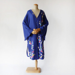 日式和西式垂褶外衣 HITATARE 花花火/和服改造 1 件 第2張的照片