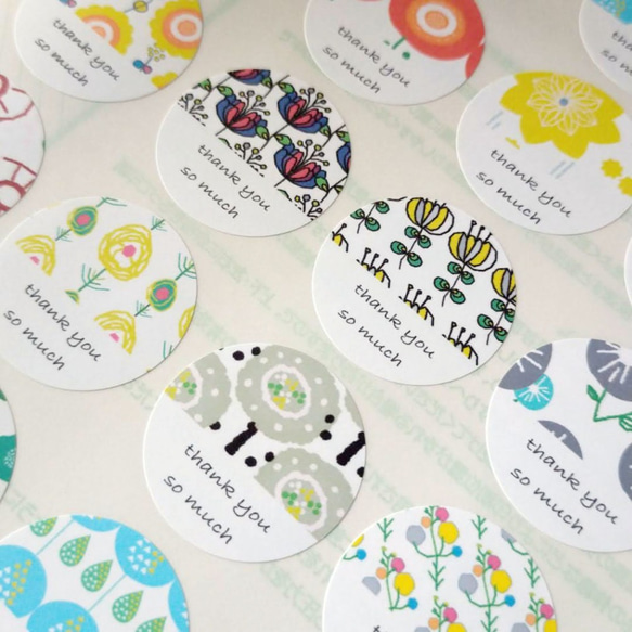 サンキューシール 北欧 ミックス 48枚セット NO88 シール