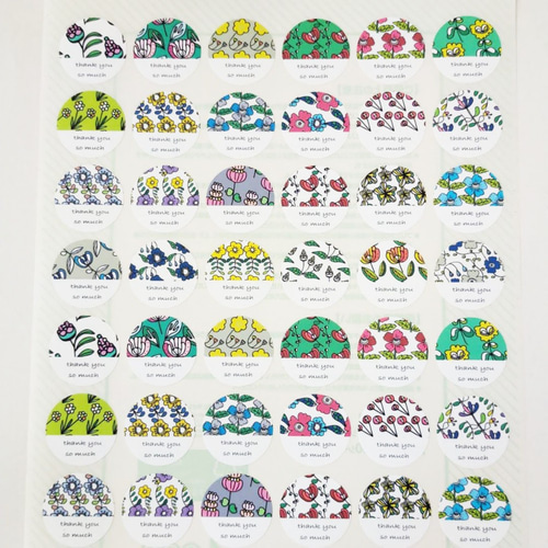 サンキューシール 北欧 ミックス 48枚セット NO96 シール・ステッカー