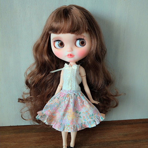 買取り実績  178※ブライスアウトフィット※1/6ドール服※単品※春服※ピンクの花 着せ替え服・アウトフィット