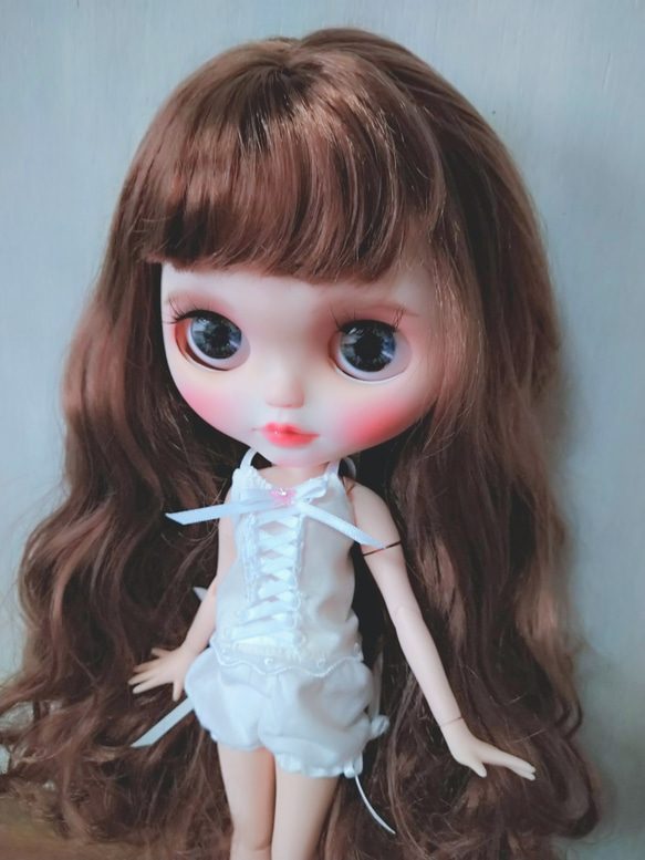 単品※白のふんわりかぼちゃパンツ※ブライスアウトフィット※1/6ドール服 