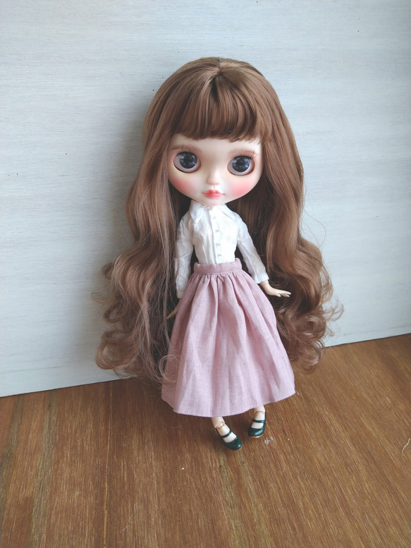 ブライスアウトフィット ネオブライス ホワイト熊ちゃんお洋服