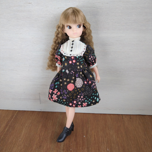 682.レトロワンピース※リカちゃんアウトフィット※復刻版初代リカ