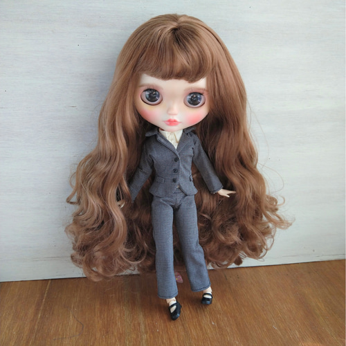 518.単品※グレーのジャケット※ブライスアウトフィット※1/6ドール服 