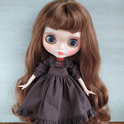1030※ブライスアウトフィット※1/6ドール※冬服※青のネル素材の