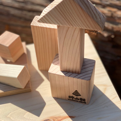 積み木　子供　木製積み木　知育玩具　神山杉使用　送料無料 4枚目の画像