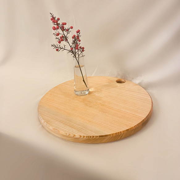 カッティングボード　まな板　キャンプ　檜　ヒノキ　天然無垢材１枚板　送料無料 1枚目の画像