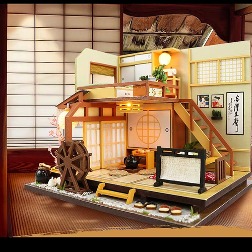 ミニチェアドールハウス 和風 DIYパーツ cocoの部屋 通販 10691626