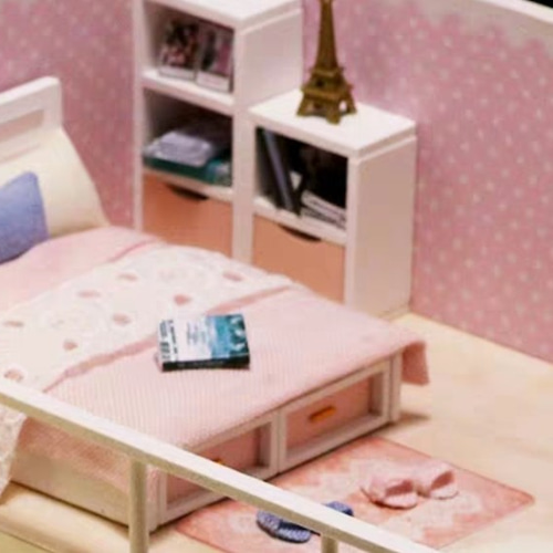 ドールハウスミニチュア ピンク DIYパーツ cocoの部屋 通販