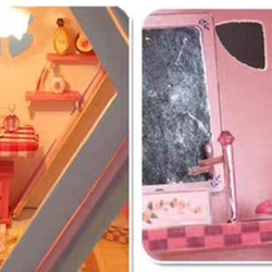 ドールハウスミニチュア　ピンク 8枚目の画像