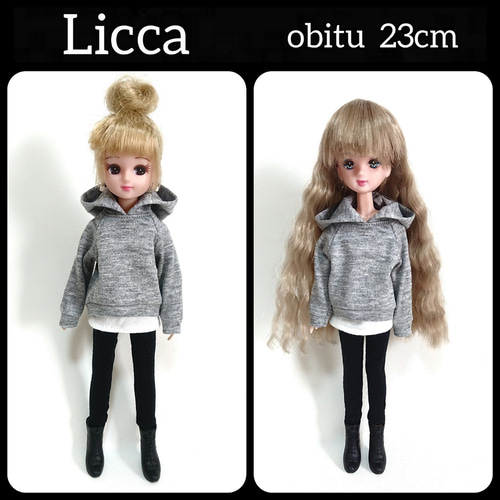 リカちゃん パーカー オビツ オビツ23cm フーディー フード付き