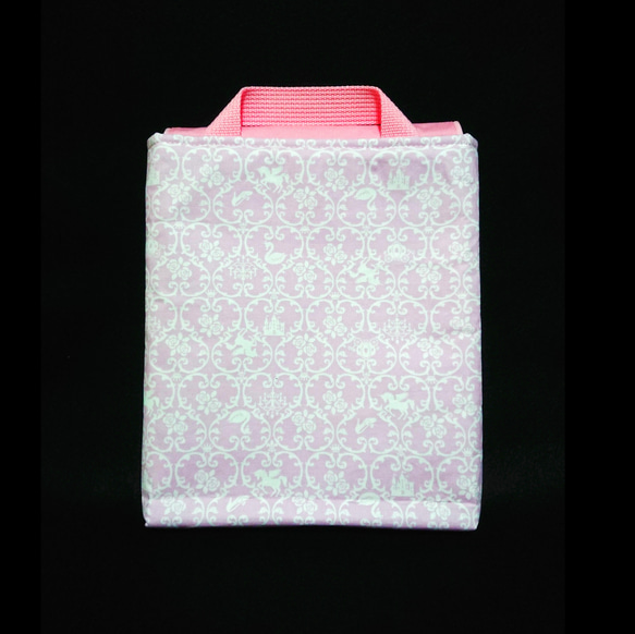 ipad タブレットケース 8.5インチ～11インチ対応 キルト 防水 プリンセスダマスク ピンク タブレットバッグ 3枚目の画像