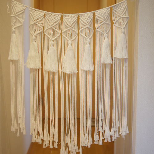 マクラメ　ガーランド　のれん 不器用でもできる！マクラメガーランド - YouTube