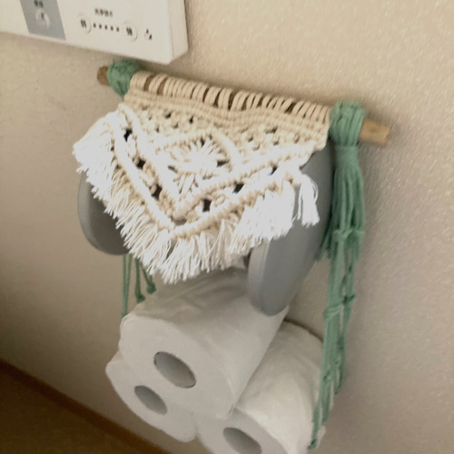 マクラメタペストリー キッチンペーパーホルダー マクラメタペストリー