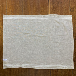 【新作】遠州織物　リネンクロス ナチュラル　59×48cm リネン100%  キッチン アウトドア 5枚目の画像
