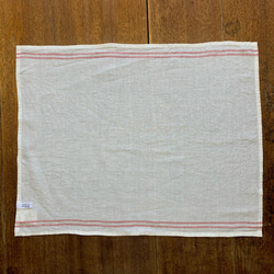 【新作】遠州織物 リネンクロス キナリ　59×48cm リネン100%  キッチン アウトドア 4枚目の画像