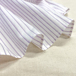 遠州織物　「レディース ストライプ 半袖シャツ」ピンク 6枚目の画像