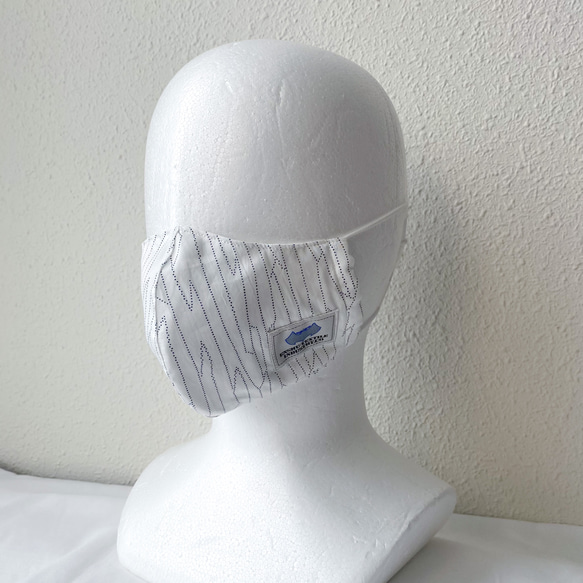 遠州織物「コットンプリントマスク」軽い着け心地の綿100％ 6枚目の画像