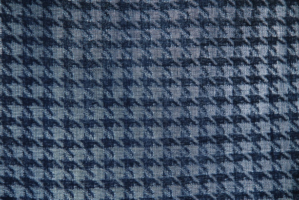 綿100％　遠州織物「ちどり柄」　紺　着分2.5m 4枚目の画像