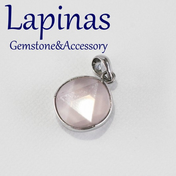 六芒星☆クリアローズクォーツのペンダントトップ(GPT5) 2枚目の画像