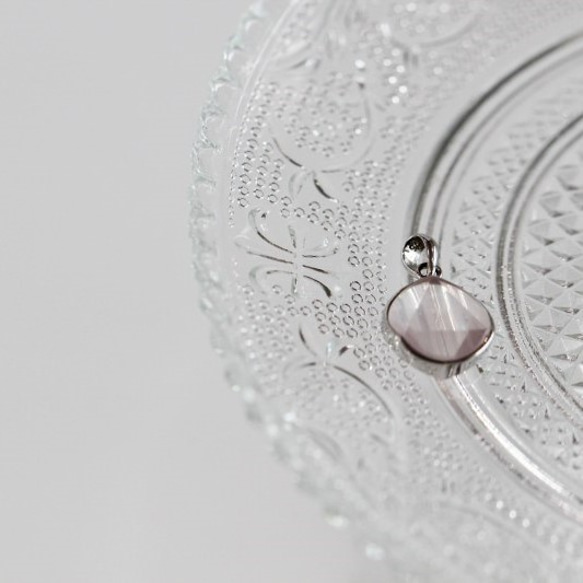 六芒星☆クリアローズクォーツのペンダントトップ(GPT5) 9枚目の画像