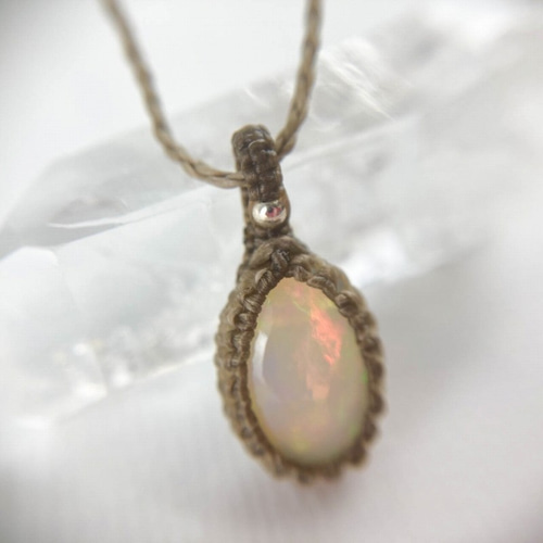 オパールのマクラメネックレス Tapisca マクラメネックレス Water Opal | 菊屋雑貨店｜Wood