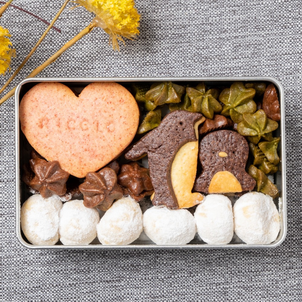 親子ペンギンのクッキー缶mini⁂発酵バターと米油使用⁂        Ω